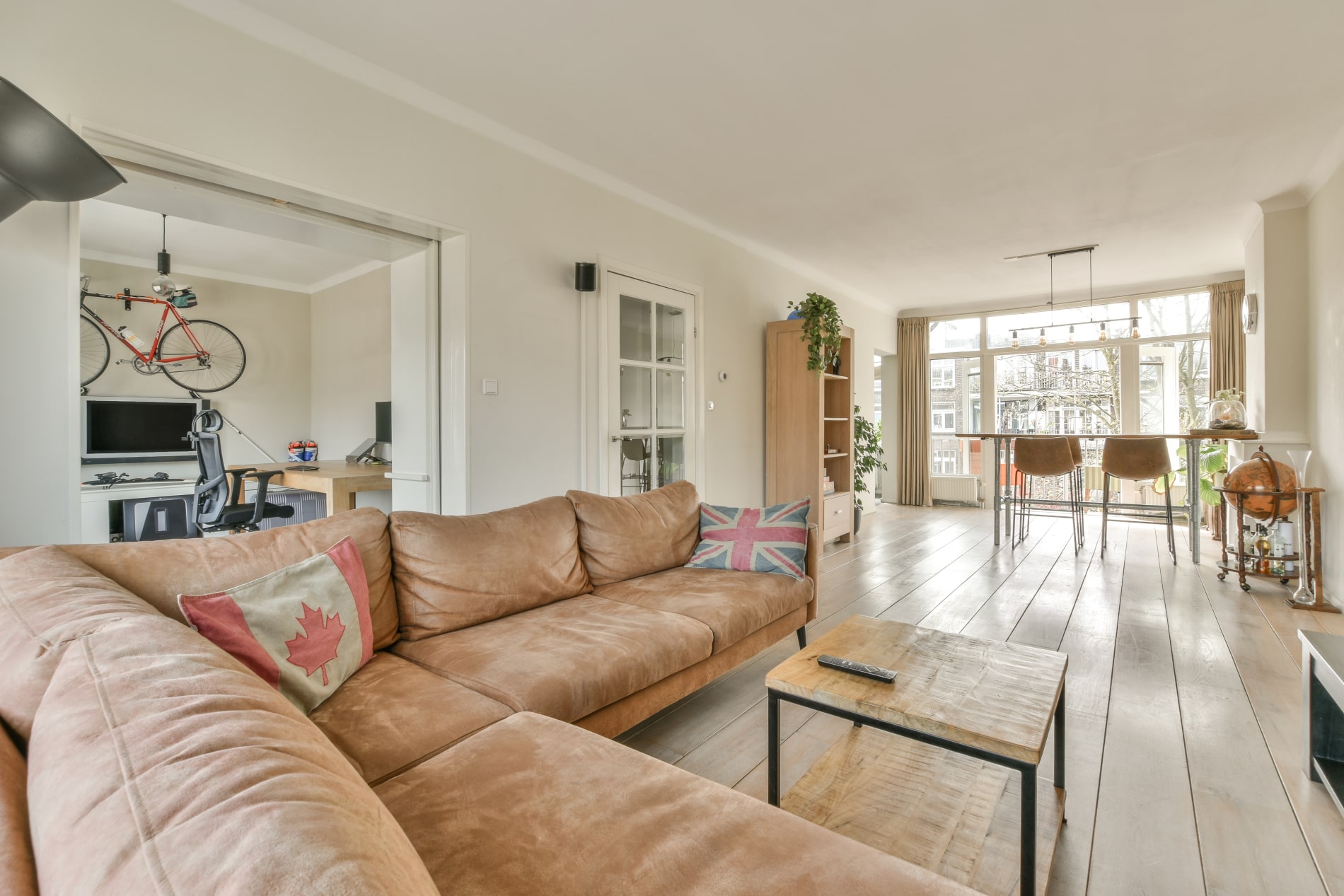 Cozy living room interior in modern apartment