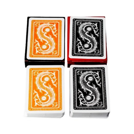 PLASTIC TICHU  Playing cards red 